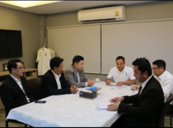 คณบดี ว.นวัตกรรมฯ ปลื้มใจ
นายกสมาคมกีฬาฟุตบอลแห่งประเทศไทย
พร้อมสนับสนุน หลักสูตร ป.โท
สาขาวิชาการจัดการฟุตบอลอาชีพอย่างเต็มที่ในทุกด้าน