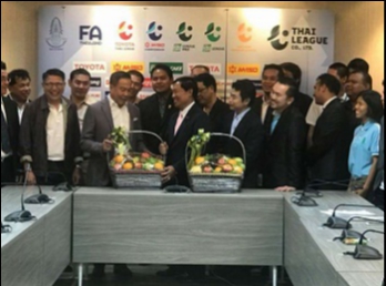 นักศึกษา MBA ฟุตบอล ว.นวัตกรรม เข้าพบ
นายกสมาคมฟุตบอล