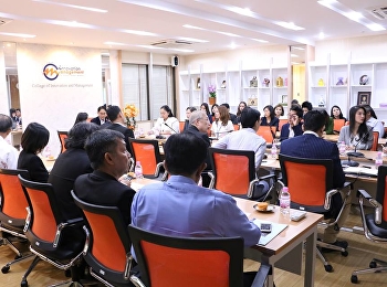 วิทยาลัยนวัตกรรมและการจัดการ
จัดประชุมบุคลากรสายวิชาการ