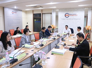 23 เมษายน 2562
วิทยาลัยนวัตกรรมและการจัดการ
ขับเคลื่อนการดำเนินงาน
จัดประชุมคณะกรรมการอำนวยการ