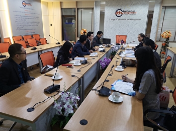 ประชุมเรื่องการจัดทำหลักสูตรการจัดการกีฬา
(นานาชาติ)
ในระดับบัณฑิตศึกษาและดุษฏีบัณฑิต