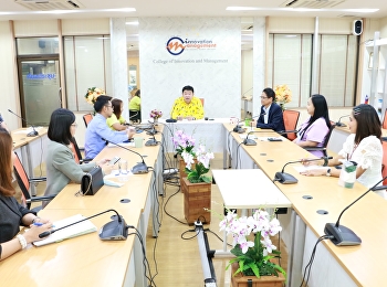 วิทยาลัยนวัตกรรมและการจัดการ
มหาวิทยาลัยราชภัฏสวนสุนันทา
จัดประชุมผู้บริหาร
เพื่อหารือเตรียมพร้อมในการต้อนรับ
ศาสตราจารย์ (พิเศษ) ดร. เอนก
เหล่าธรรมทัศน์
รัฐมนตรีว่าการกระทรวงการอุดมศึกษา
วิทยาศาสตร์ วิจัยและนวัตกรรม