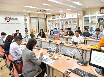 หลักสูตรการจัดการมหาบัณฑิต
สาขานวัตกรรมการจัดการ จัดอบรม
เตรียมตัวสอบประมวลความรู้ ให้กับนักศึกษา
ณ ห้องประชุมวิทยาลัยนวัตกรรมและการจัดการ
ชั้น 2. อาคาร 37 โดยมีผศ.ดร.ปรเมษฐ์
แสงอ่อน. รองคณบดีฝ่ายบริหาร
และประธานหลักสูตรการจัดการมหาบัณฑิต.พร้อมด้วยอาจารย์