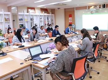 วิทยาลัยนวัตกรรมและการจัดการ จัดประชุม
ติดตามผลการดำเนินงานฝ่ายแผนงานและประกันคุณภาพ