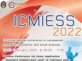“3rd International Conference on
Management, Innovation, Economics, and
Social Sciences”