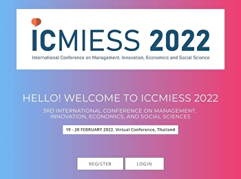 คณาจารย์หลักสูตร M.B.A.
(นวัตกรรมการจัดการทุนมนุษย์และการประกอบการ)
ได้เข้าร่วมการประชุมวิชาการนานาชาติ
ICMIESS 2022.