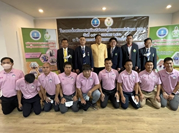 Dr. Kittipong Phothimoo (far left),
lecturer in the Doctor of Philosophy
Program Sports Management at the College
of Innovation and Management Invited to
teach volunteer training, exercise, and
sport leadership. Organized by the
Department of Physical Edu