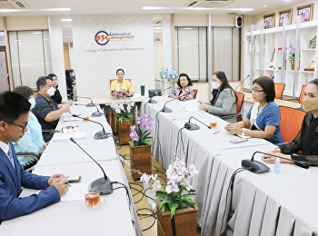 Meeting to discuss guidelines for
teaching and learning for students in
Quality Management Innovation (Special
Program) for the first semester of the
academic year 2023