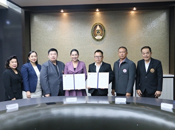 Suan Sunandha University of Innovation
joins hands with the Provincial
Electricity Industry State Enterprise
Workers Union. Sign the memorandum of
understanding.